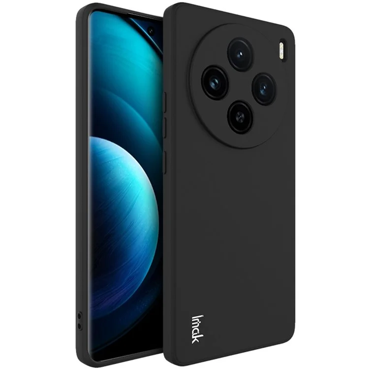 Étui IMAK UC-4 Series pour vivo X100 5G Bord droit Anti-rayures Coque de téléphone TPU - Noir