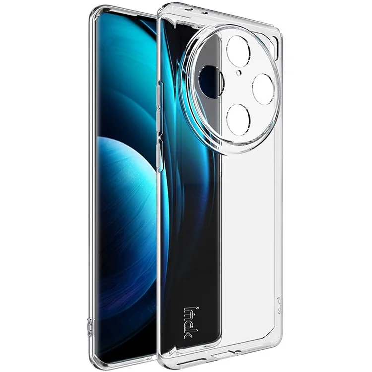 IMAK UX-5 Série pour vivo X100 Pro 5G Coque téléphone anti-poussière Clear Phone TPU Cover (Style Slim)
