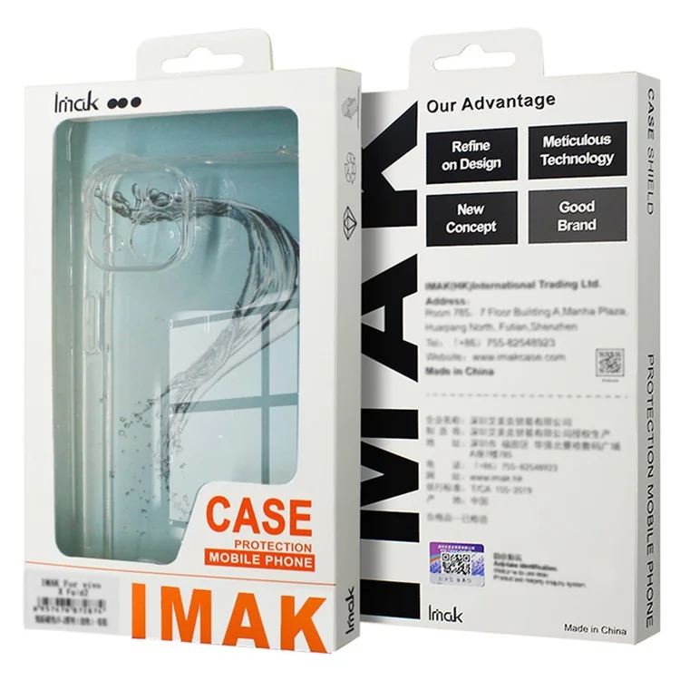 IMAK For Honor X50i+ 5G Funda de TPU Anticaídas Airbag de Esquina para Teléfono - Transparente
