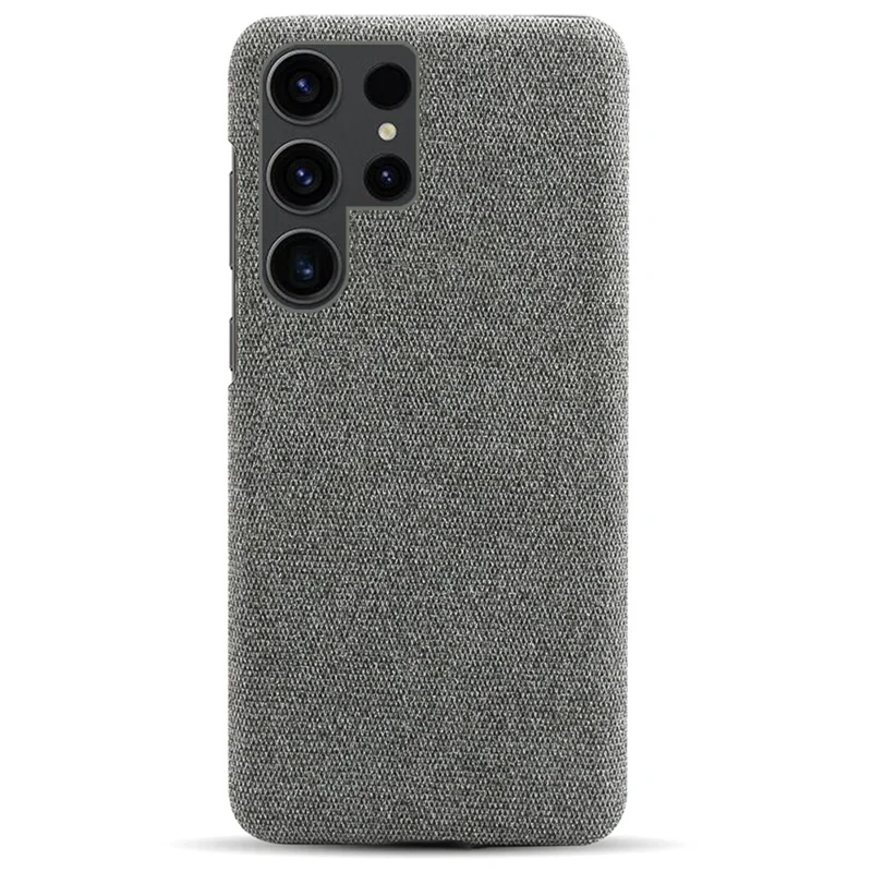 Phone Cover for Samsung Galaxy S24 Ultra Case Dustproof Cloth+PC Phone Shell - Grey