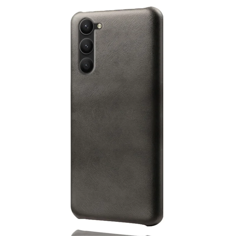 For Samsung Galaxy S24 PU Leather + Hard PC Shell Calf Texture Phone Cover - Black