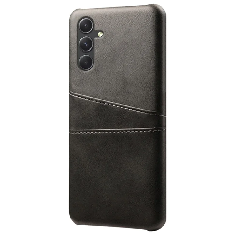 Per Samsung Galaxy S24+ Custodia per cellulare in PU + PC rigido Anti-graffio Porta carta sul retro - Nero