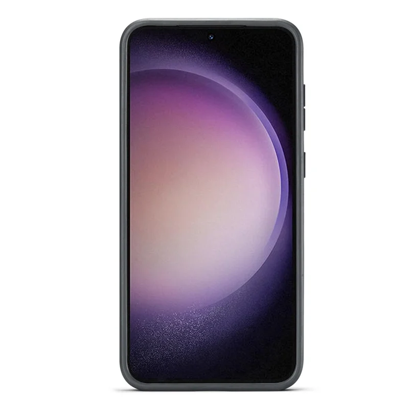 DG.MING For Samsung Galaxy S23 Case Leather Coated PC+TPU Phone Back Cover - Green