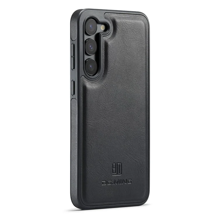 DG.MING Série M5 Para Samsung Galaxy S23+ Capa Destacável 2-em-1 Carteira e Capa de Telefone - Preto