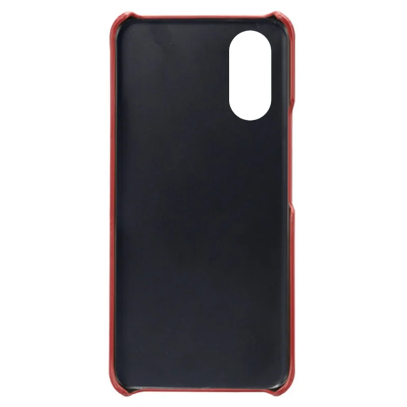 For Oppo A38 4G / A18 4G Case Drop-proof PU Leather+PC Phone Protector with 2 Card Holders - Red