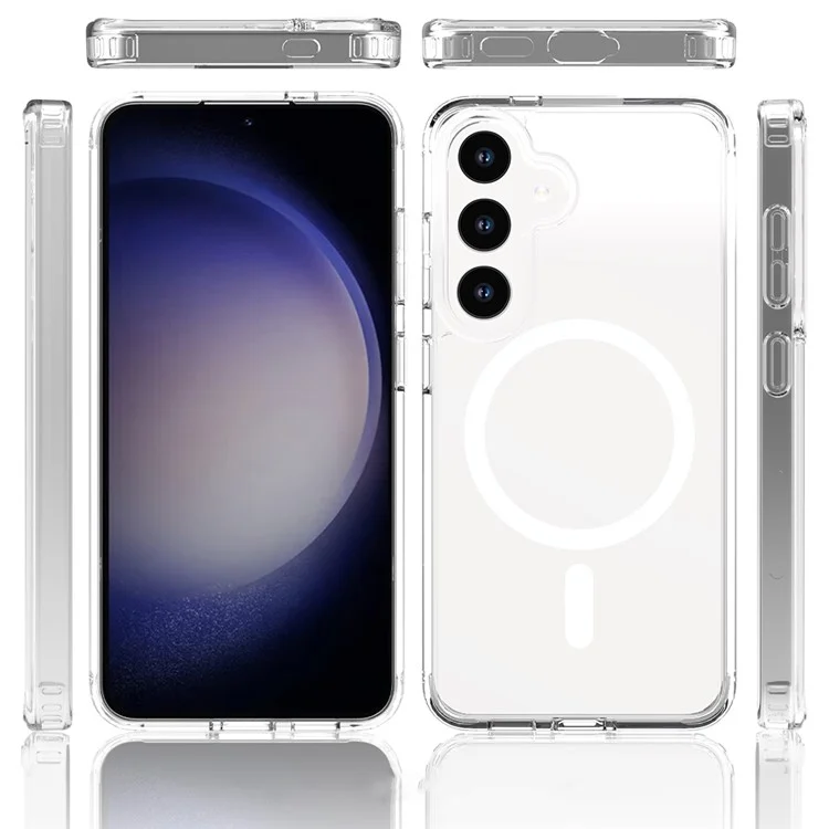 Capa para Samsung Galaxy S24+ Acrylic+TPU Transparente Compatível com MagSafe