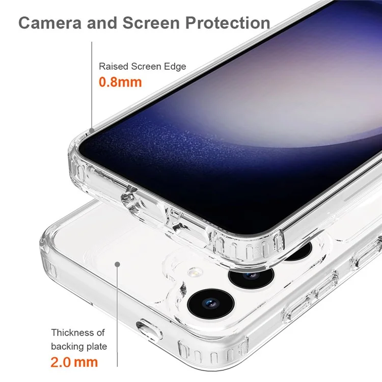 Coque magnétique compatible avec Samsung Galaxy S24 et MagSafe, en acrylique + TPU