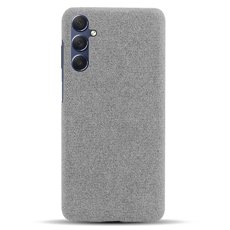 For Samsung Galaxy A15 5G Case Slim-fit Shockproof Cloth+PC Smartphone Cover - Light Grey