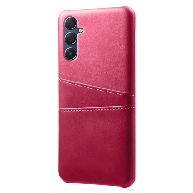 Til Samsung Galaxy A15 5G Taske Mod fald PU Læder+PC Dobbelt Kortlomme Telefonbeskyttelse - Rose