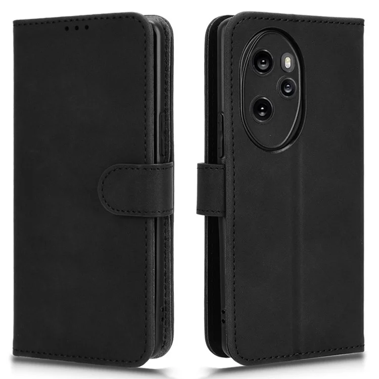 For Honor 100 Pro 5G Phone Case Flip Leather Wallet Stand Folio Cover - Black
