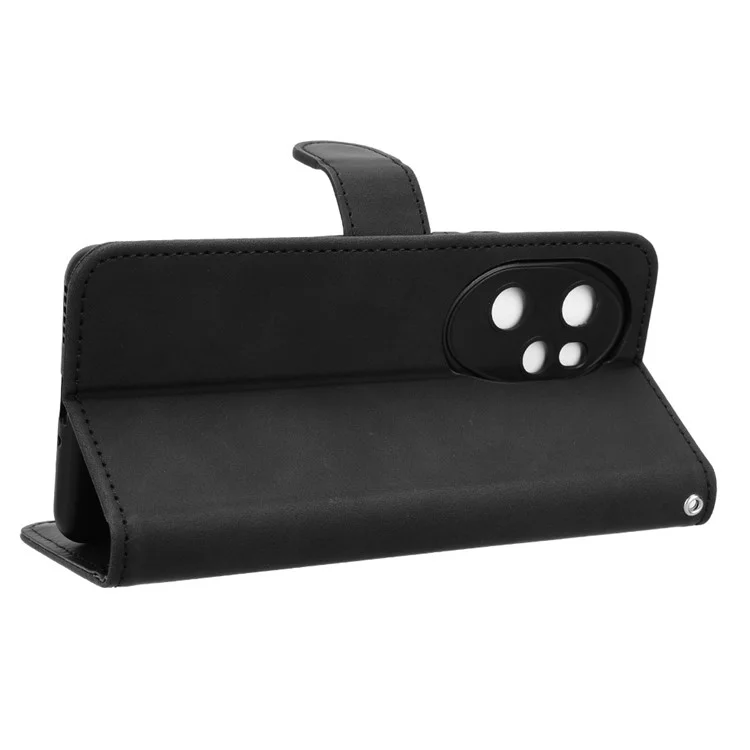 For Honor 100 Pro 5G Phone Case Flip Leather Wallet Stand Folio Cover - Black