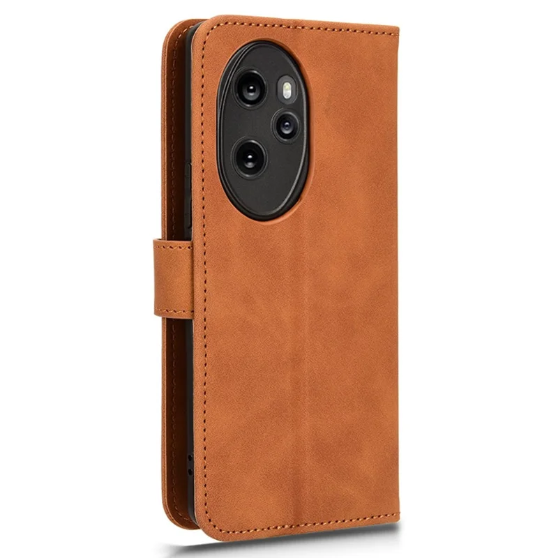 For Honor 100 Pro 5G Phone Case Flip Leather Wallet Stand Folio Cover - Brown