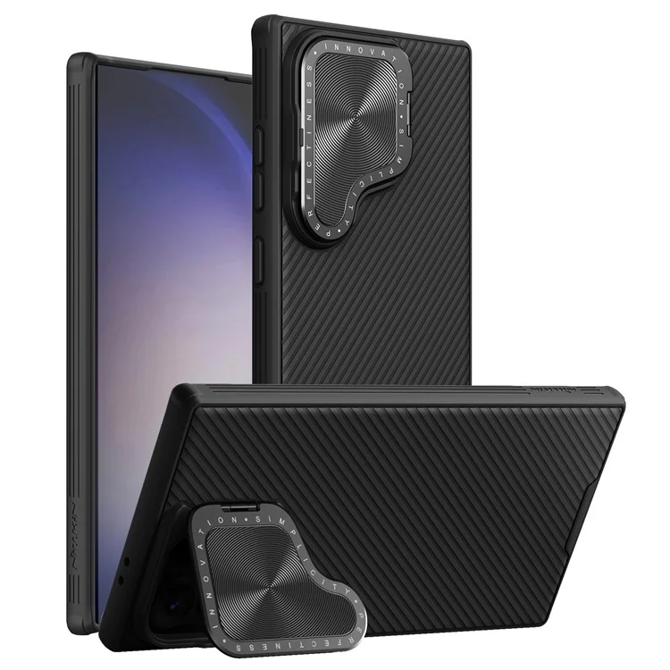 NILLKIN CamShield Prop Magnetische Serie für Samsung Galaxy S24 Ultra Hülle mit Ständer Handyhülle - Schwarz