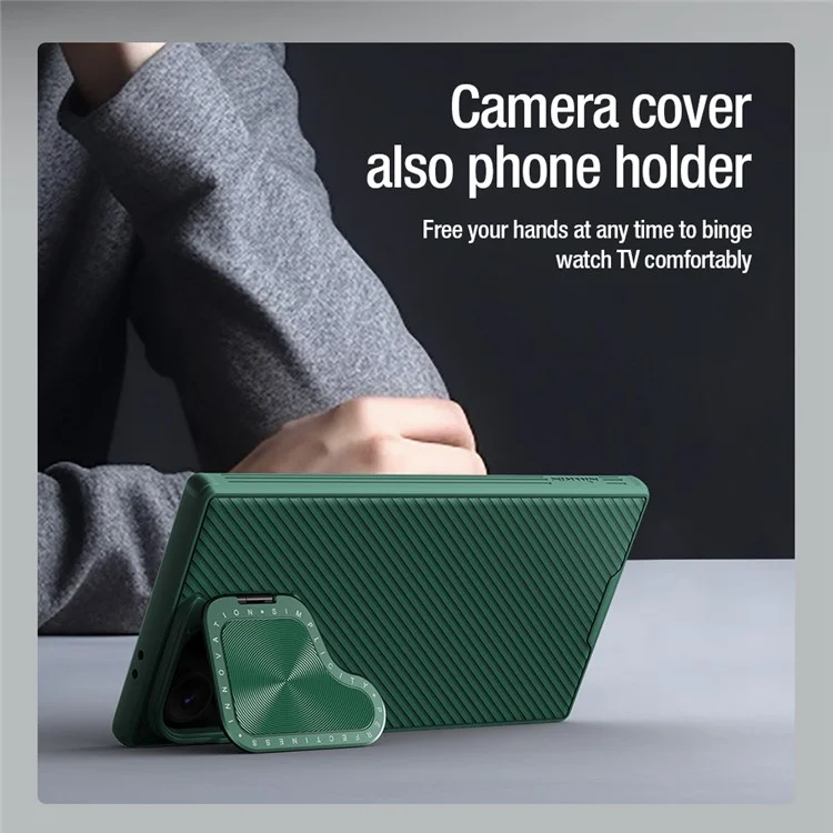 NILLKIN CamShield Prop Magnetische Serie für Samsung Galaxy S24 Ultra Hülle mit Ständer Handyhülle - Schwarz