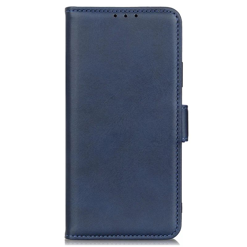 For Xiaomi Redmi Note 13 5G / 13 5G (China) Leather Case Magnetic Clasp Wallet Phone Cover - Blue
