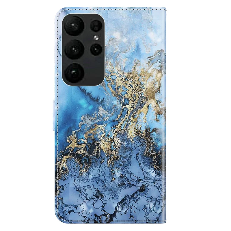 For Samsung Galaxy S24 Ultra Case 3D Pattern Leather Stand Phone Cover - Bauhinia Valley