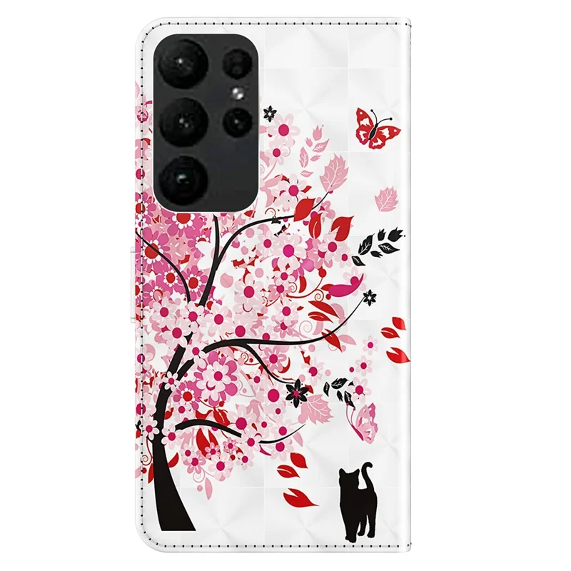 Futerał na telefon z 3D wzorem skórzany stojak na Samsung Galaxy S24 Ultra - Drzewo Życzeń