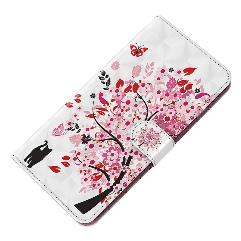For Samsung Galaxy S24+ Leather 3D Pattern Case Flip Wrist Strap Cell Phone Cover - Wish Tree