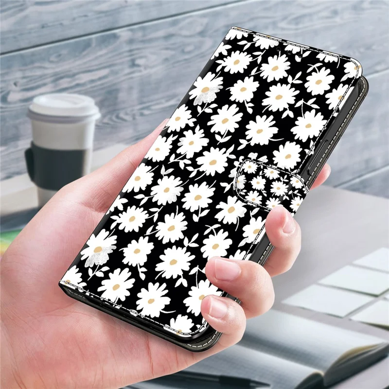 For Xiaomi 14 Wallet Case 3D Pattern PU Leather Stand Phone Cover - Floral