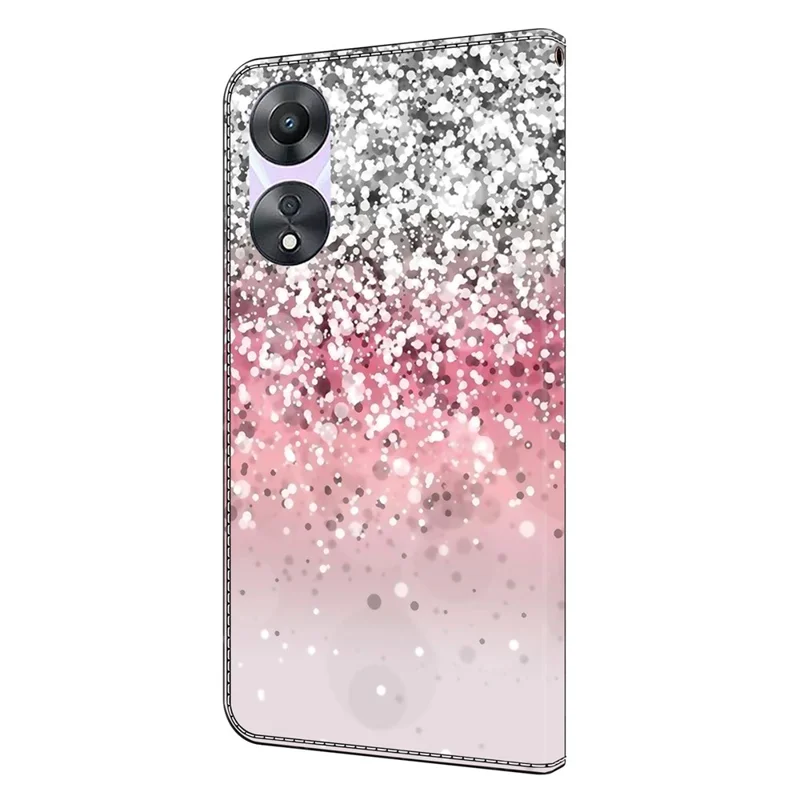 For Oppo A58 5G / A78 5G Phone Case 3D Pattern PU Leather Protective Flip Cover - Gradient