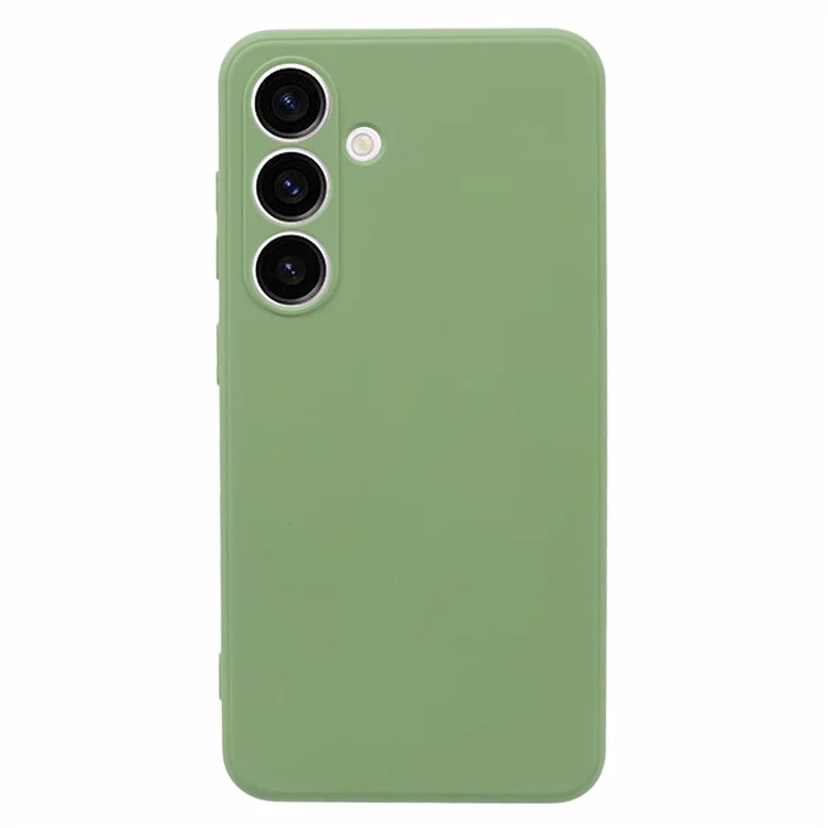 Funda para teléfono Samsung Galaxy S24 de fibra suave con revestimiento de TPU - Verde Matcha