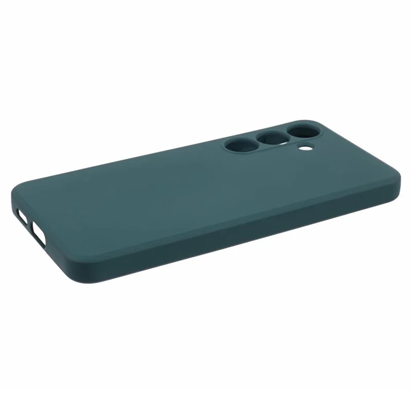 Coque de téléphone pour Samsung Galaxy S24 - Fibre douce, revêtement TPU - Vert armée