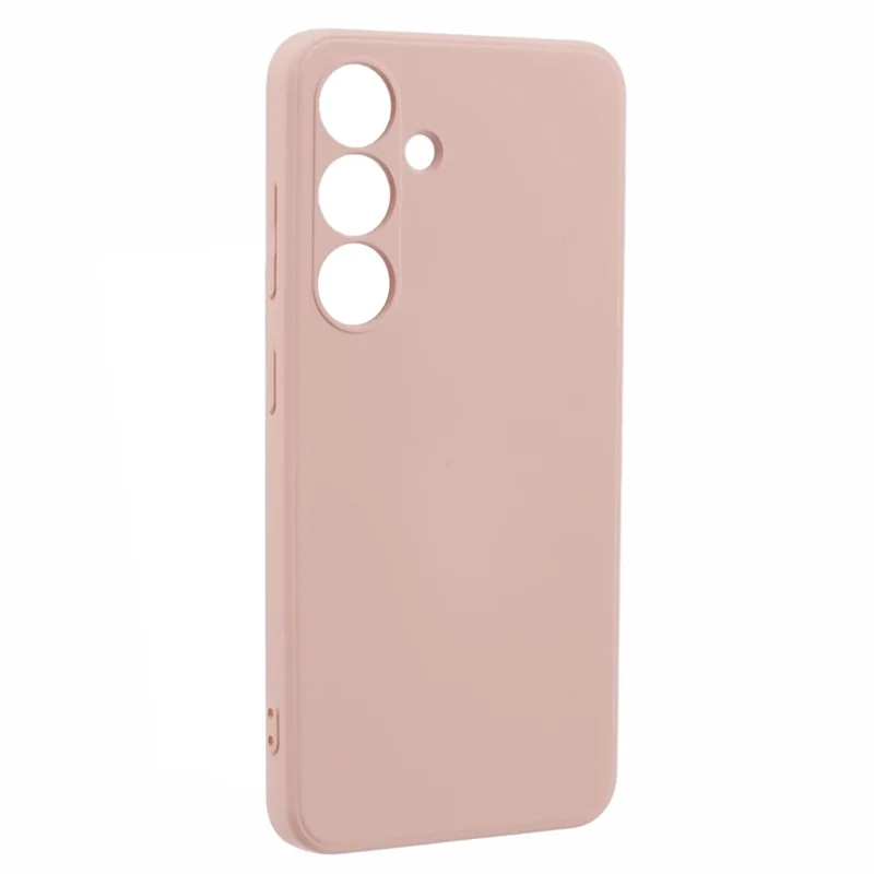 For Samsung Galaxy S24 Phone Case Soft Fiber Lining TPU Cover - Pink