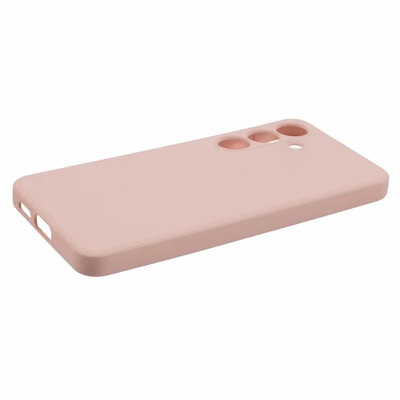 For Samsung Galaxy S24 Phone Case Soft Fiber Lining TPU Cover - Pink