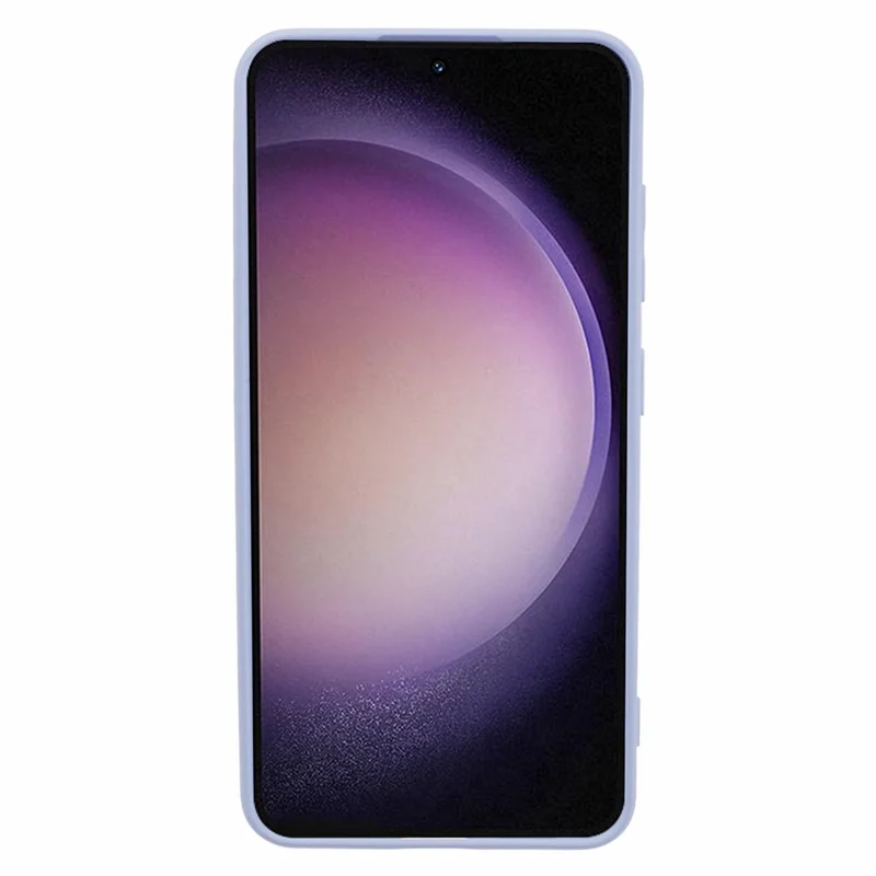 For Samsung Galaxy S24 Phone Case Soft Fiber Lining TPU Cover - Light Purple