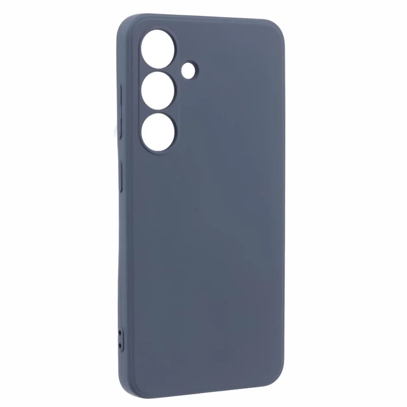 For Samsung Galaxy S24+ Soft Touch Case Fiber Lining TPU Rubberized Phone Cover - Lavender Grey