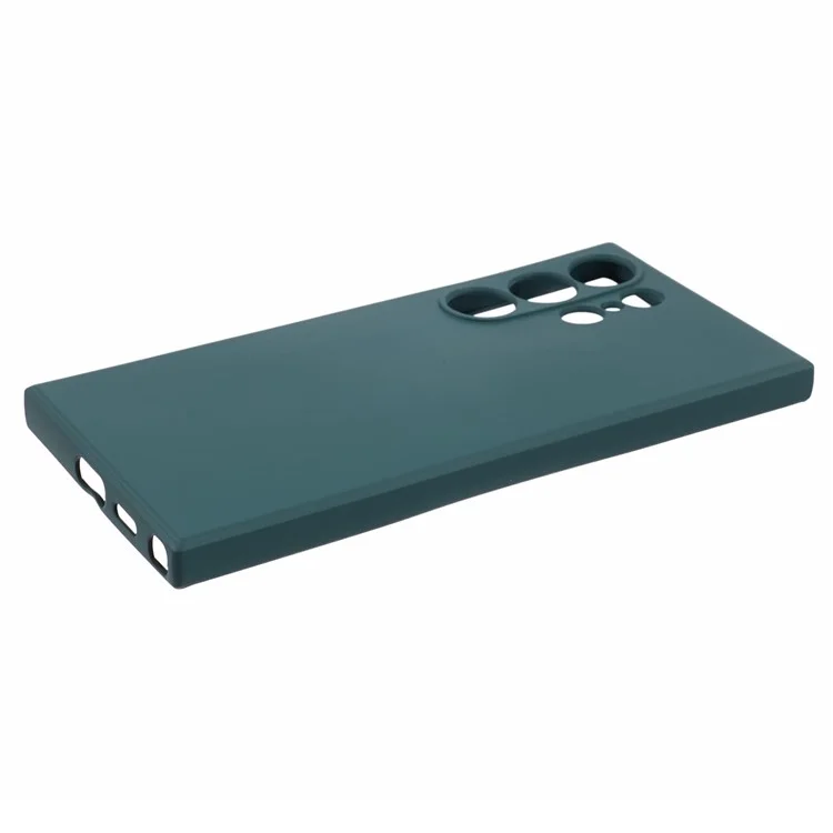 Для Samsung Galaxy S24 Ultra TPU-чехол Мягкая волоконная подкладка Защита от падения Чехол для телефона - Армейский зеленый