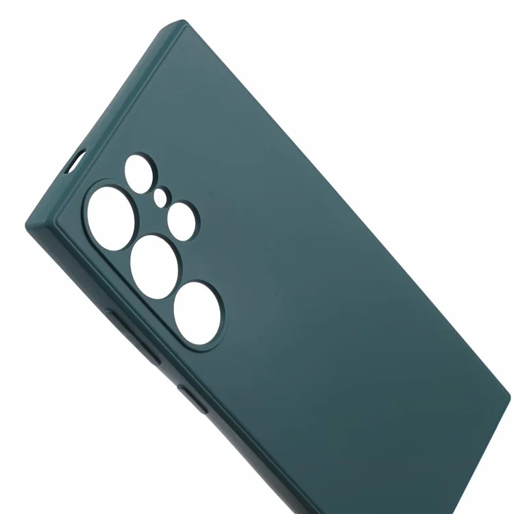 Для Samsung Galaxy S24 Ultra TPU-чехол Мягкая волоконная подкладка Защита от падения Чехол для телефона - Армейский зеленый