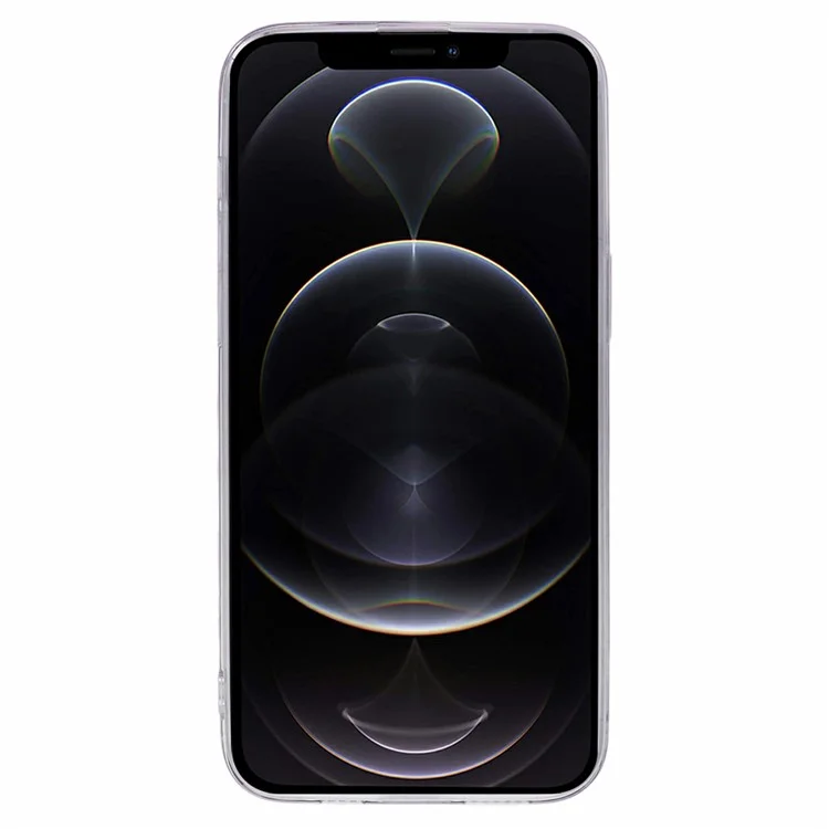 AW-Serie für iPhone 12 6,1 Zoll / 12 Pro 6,1 Zoll Hülle TPU+PVC Großes hinteres Linsenloch Schutzhülle - Lila