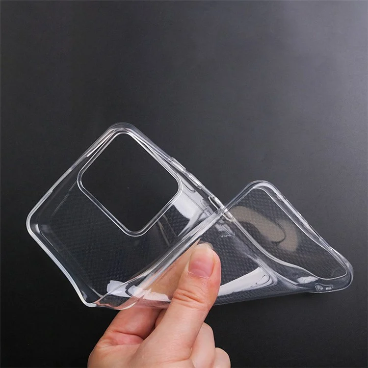 For Blackview Oscal C70 Clear Case Shock-Absorption Slim TPU Phone Cover (Big Rear Lens Hole)