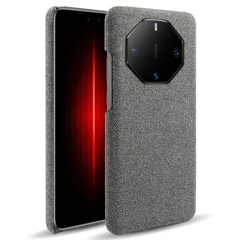 For Huawei Mate 60 RS Ultimate Phone Case Cloth+PC Cushion Cover - Grey
