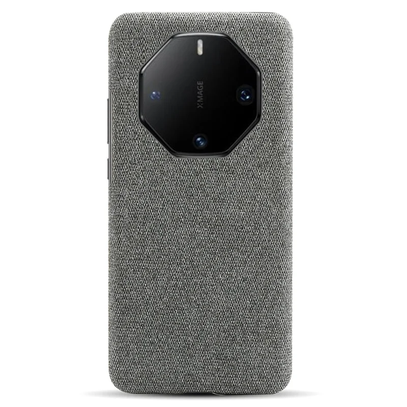 For Huawei Mate 60 RS Ultimate Phone Case Cloth+PC Cushion Cover - Grey