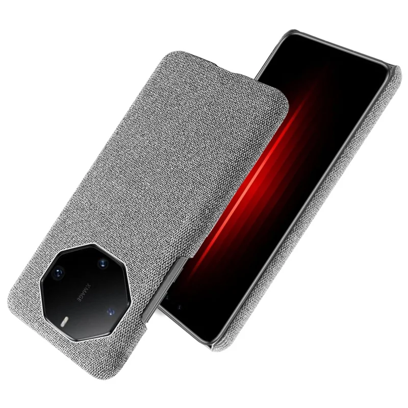 For Huawei Mate 60 RS Ultimate Phone Case Cloth+PC Cushion Cover - Light Grey