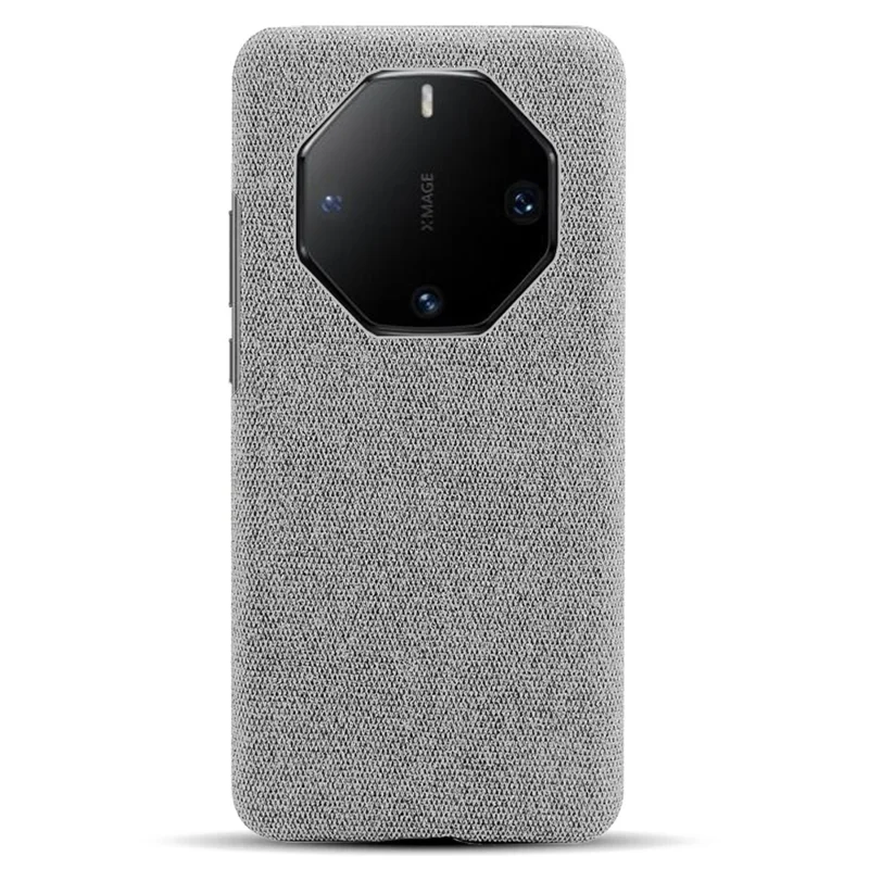 For Huawei Mate 60 RS Ultimate Phone Case Cloth+PC Cushion Cover - Light Grey