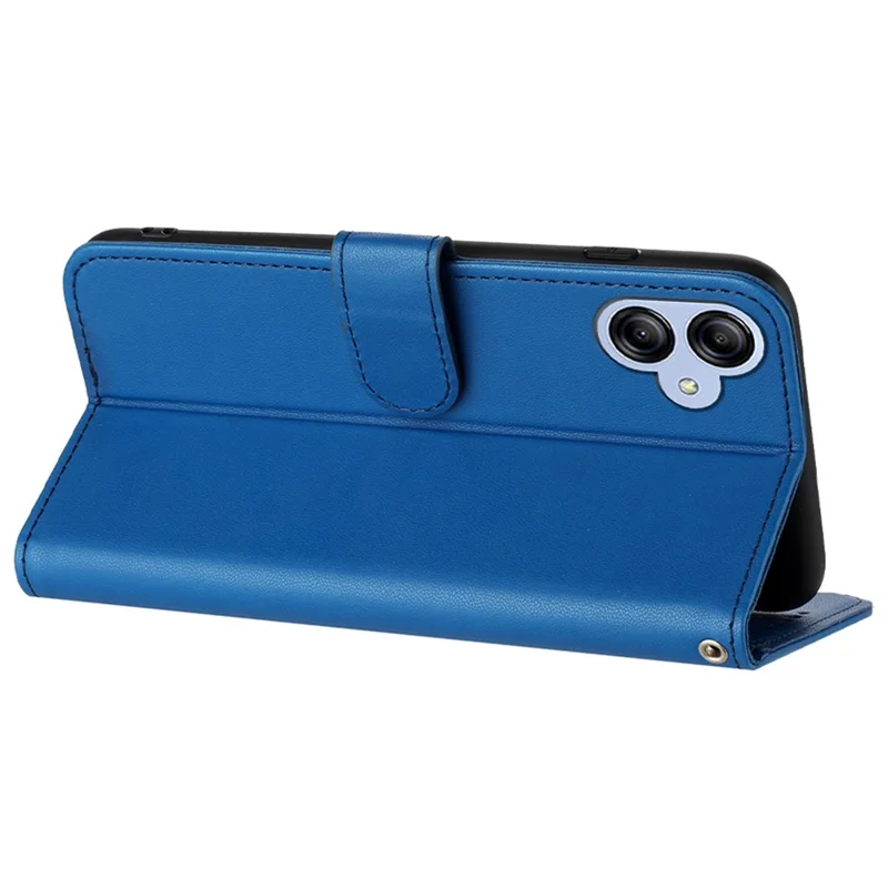 For Samsung Galaxy A05 4G Phone Cases Mandala Flower Leather Wallet Mobile Cover with Strap - Sapphire