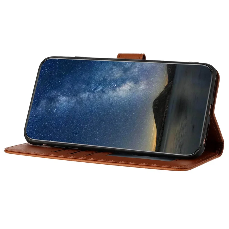 For Samsung Galaxy A05 4G Phone Cases Mandala Flower Leather Wallet Mobile Cover with Strap - Coffee