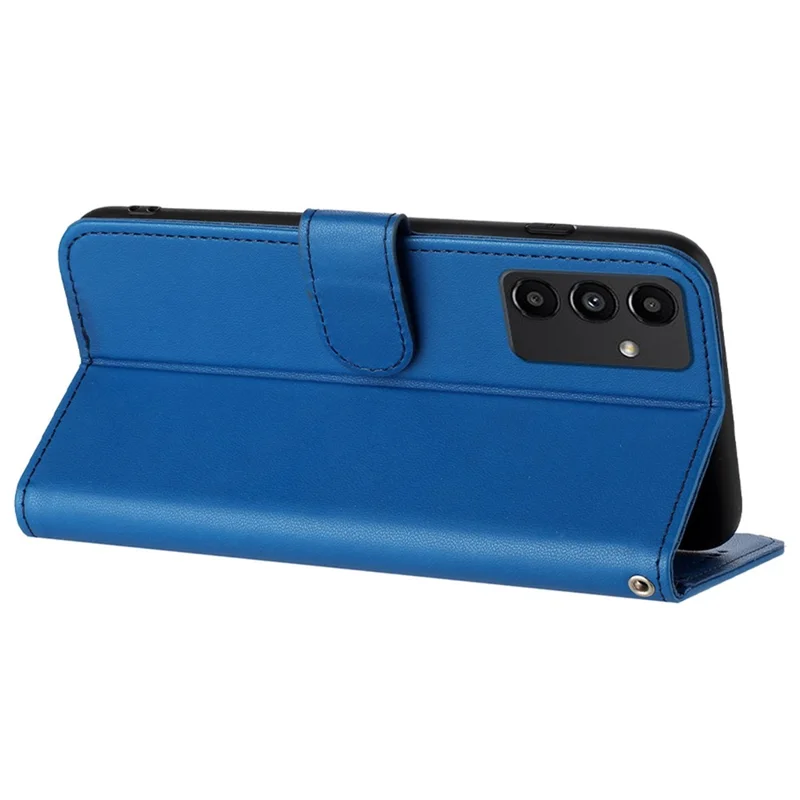For Samsung Galaxy S24+ Phone Cases Mandala Flower Leather Wallet Mobile Cover with Strap - Sapphire