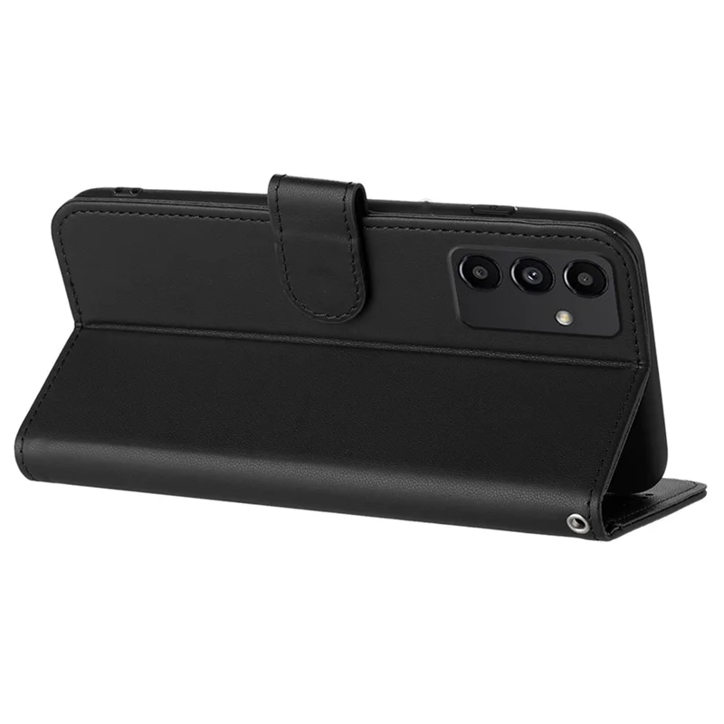 For Samsung Galaxy S24 Phone Cases Mandala Flower Leather Wallet Mobile Cover with Strap - Black