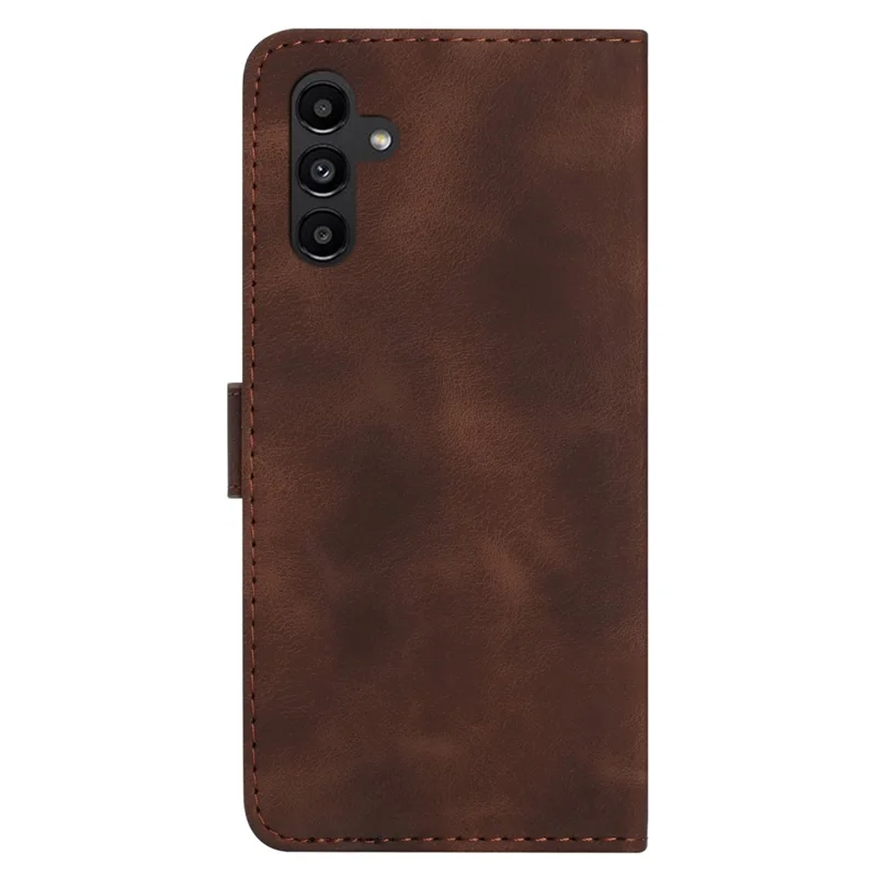 YX0040 For Samsung Galaxy S24 Case Phone Leather Cover with Stand Wallet - Coffee