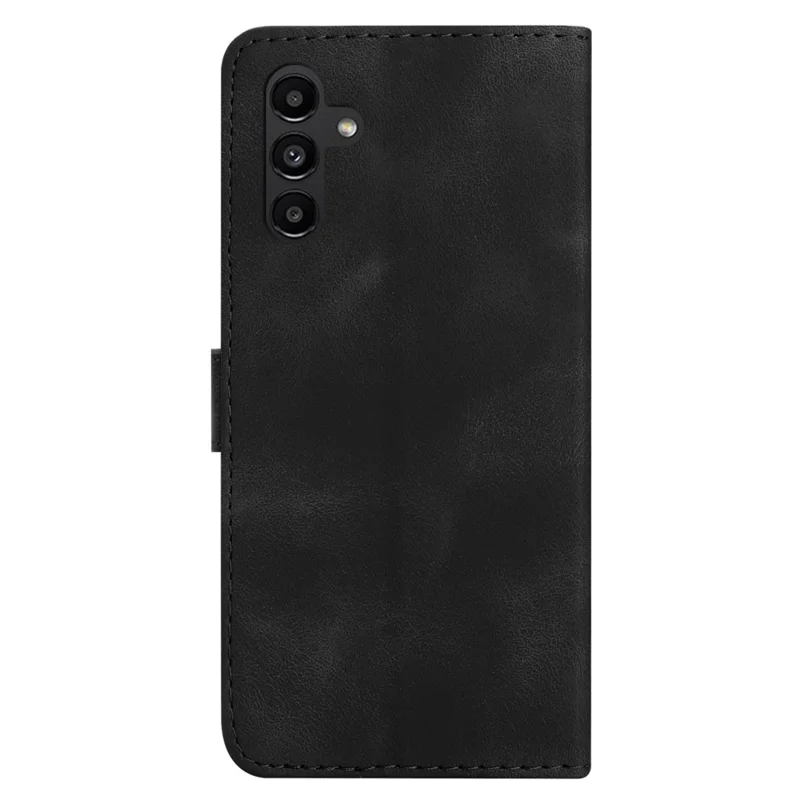 YX0040 til Samsung Galaxy S24 Skærmhylster i Læder med Stå og Wallet - Sort