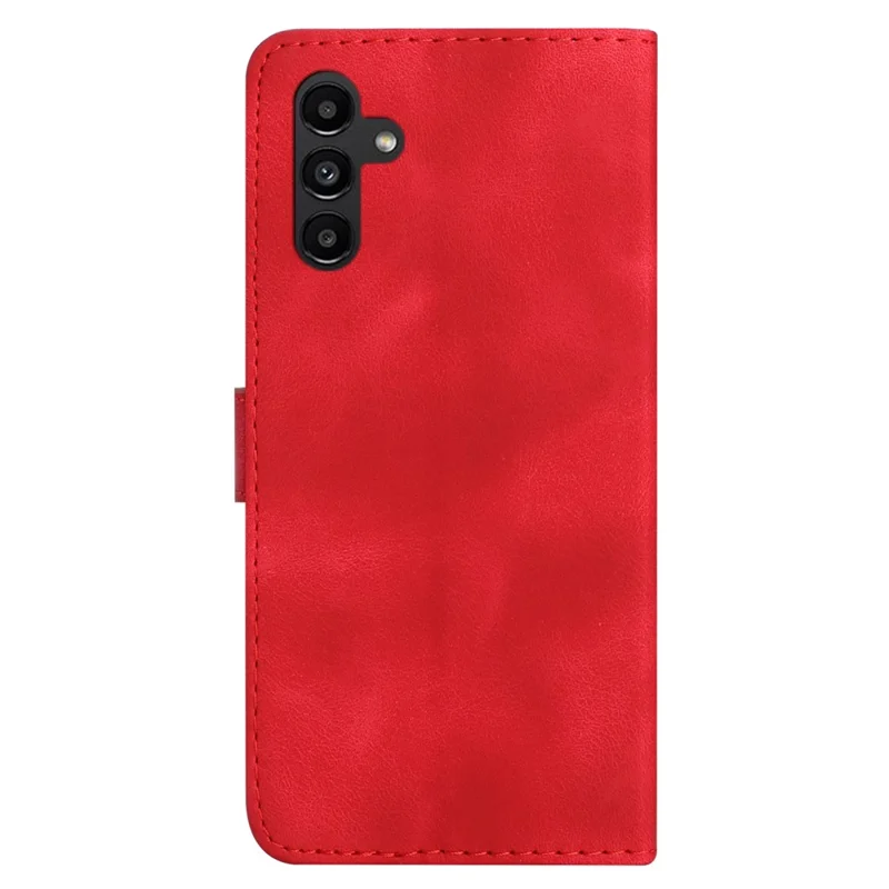 YX0040 For Samsung Galaxy S24+ Case Imprinted Leather Stand Phone Cover - Red