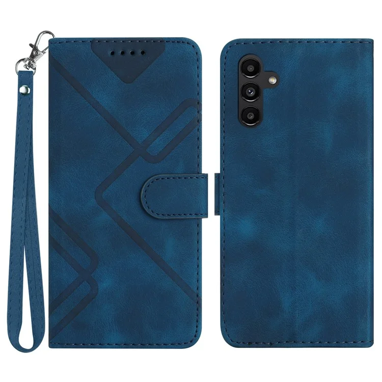 YX0040 Кейс для Samsung Galaxy A05s 4G PU Leather Wallet Phone Cover - Sapphire