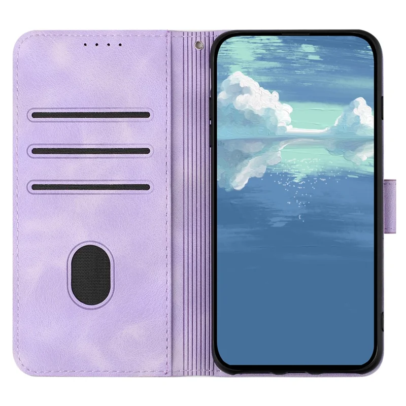 YX0040 For Samsung Galaxy A05s 4G Case PU Leather Wallet Phone Cover - Light Purple