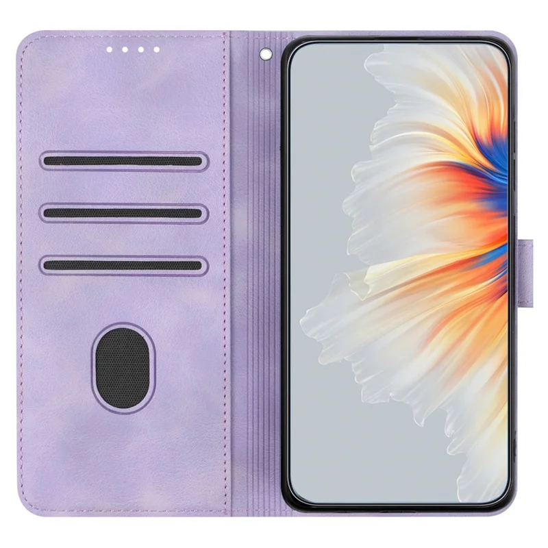 YX0030 For Samsung Galaxy A05s 4G Case Wallet Stand Imprinted Phone Cover - Purple