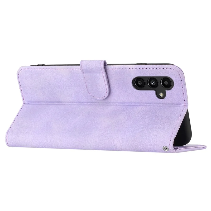 YX0030 For Samsung Galaxy A05s 4G Case Wallet Stand Imprinted Phone Cover - Purple