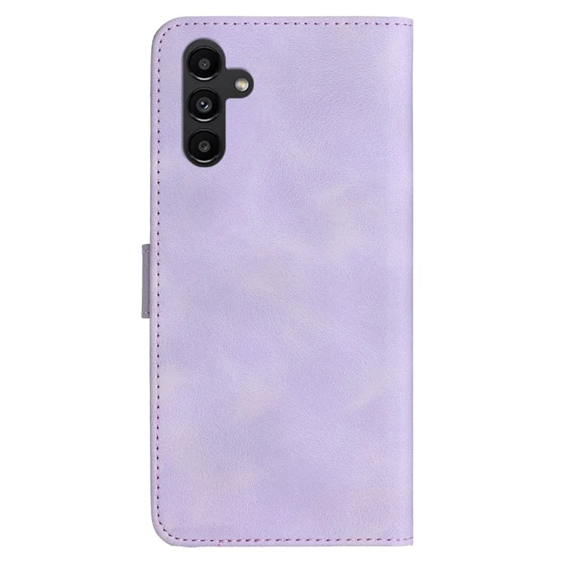 YX0030 For Samsung Galaxy S24+ Case Leather Phone Cover with Wallet Stand - Purple